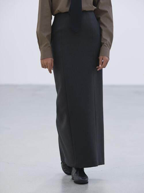 오라리 여성 치마 LIGHT MELTON SKIRT 24AW