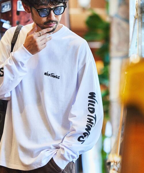 와일드띵스 X 프릭스스토어 빅실루엣 긴팔 티 24AW 1221319600039