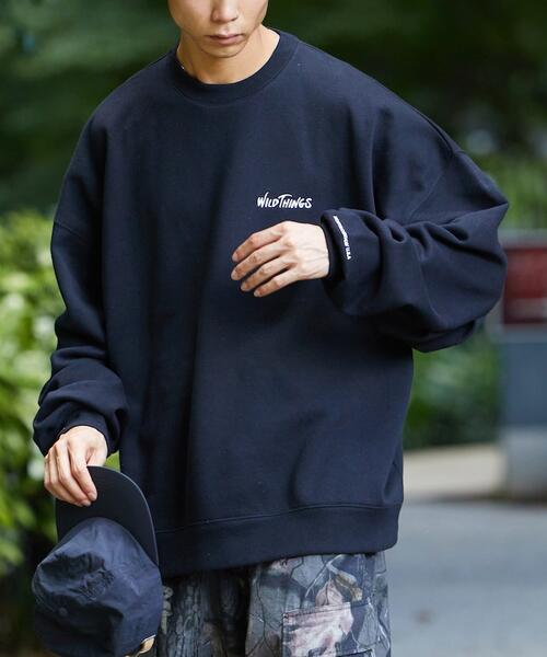 와일드띵스 X 프릭스스토어 빅실루엣 스웨트 기모 티 24AW 1223319600022