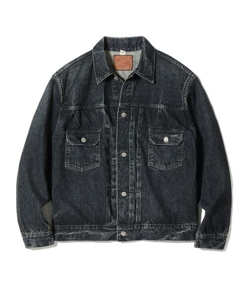 슈가케인 블랙 데님 재킷 14.25oz 1953 AGED MODEL SC15650H