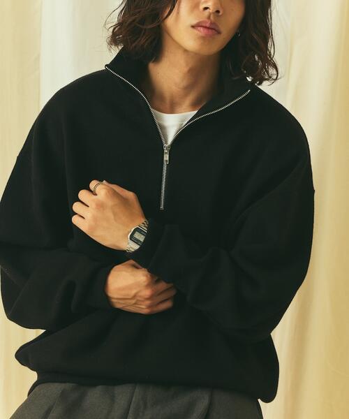 프릭스스토어 릴렉스핏 스웨트 라이크 하프 지퍼 니트 24AW 1230248900155