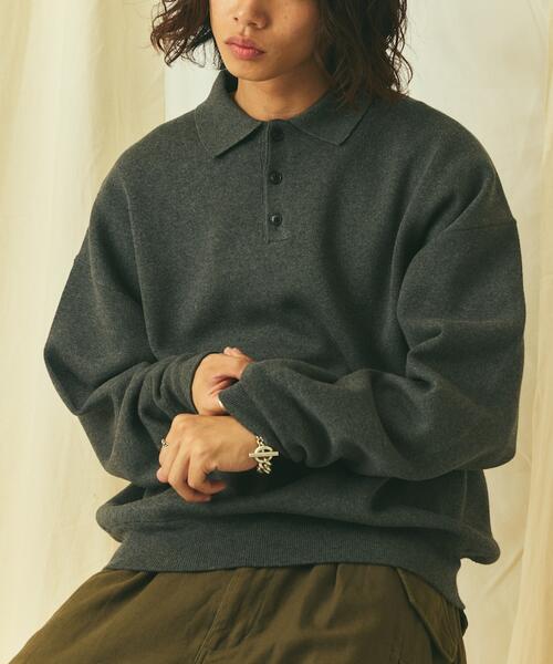 프릭스스토어 릴렉스핏 스웨트 라이크 폴로 니트 24AW 1230248900154