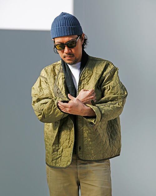 리얼맥코이 M-65 라이너 퀼팅 재킷 MJ21112 일본 빈티지 밀리터리 아메카지 룩 레플리카 복각