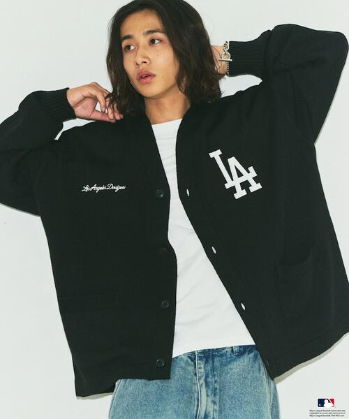 프릭스스토어 X MLB 빅실루엣 니트 가디건 1235248900090 24AW