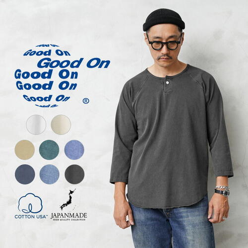 굿온 원버튼 베이스볼 티 7부 GOLT-1505