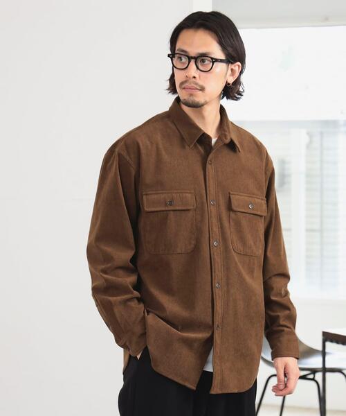 B MING by BEAMS 빔즈 코듀로이 워크 셔츠 92-11-0363-277