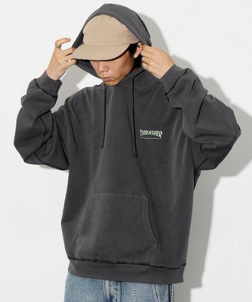프릭스스토어 X THRASHER 피그먼트 후드 티 24AW 1221327600155