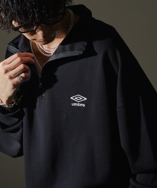 프릭스스토어 PUBLUX X 엄브로 기모 하프 지퍼 스웨트 티 24AW 3110394400002 일본 빈티지 패션 브랜드 SPA 편집샵 직구