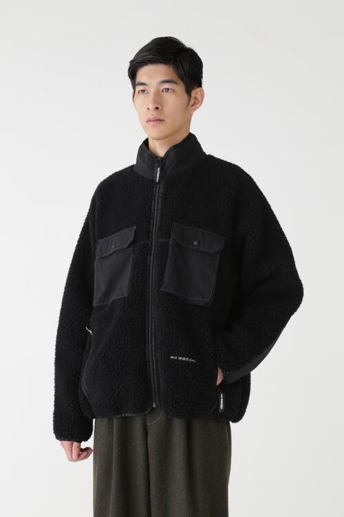 앤드원더 재킷 점퍼 뽀글이 양털 wool boa jacket 24AW
