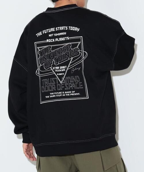 빔즈 하트 레트로 자수 로고 스웨트 티 기모 맨투맨 42-13-0103-639 겨울 루즈핏