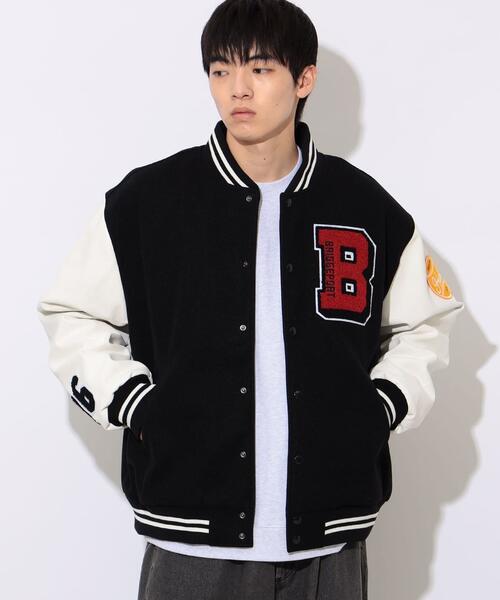 빔즈 하트 패치 스타디움 점퍼 블루종 42-18-0086-639 가을 와이드