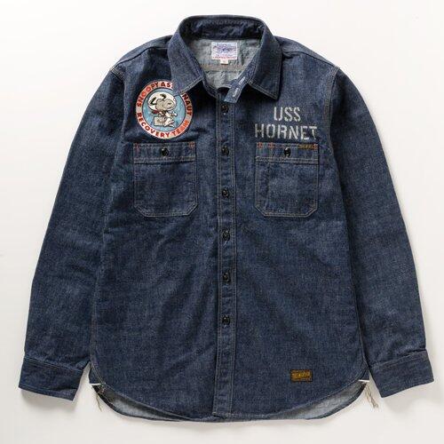 토이즈맥코이 데님 워크 셔츠 스누피 청남방 TMS2405 24AW 가을용 아웃도어