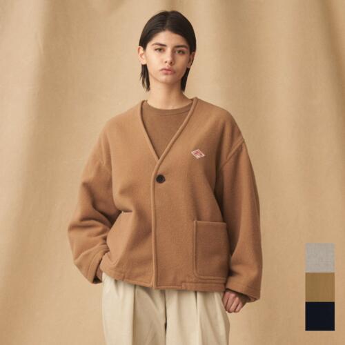 단톤 여성 싱글 울 파일 브이넥 재킷 24AW DT-A0542 SWP 여유로운 핏 겨울용