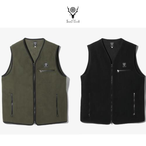 남이서팔 파이핑 베스트 조끼 폴리 플리스 PU491 24AW 가을 보온 데일리