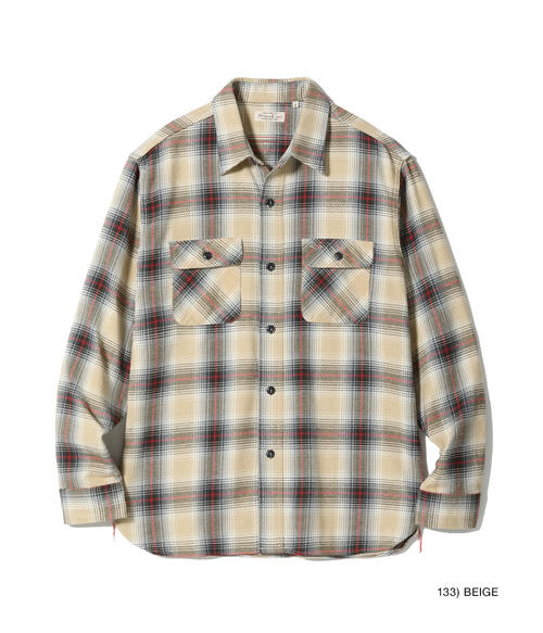 슈가케인 픽션 로맨스 트윌 체크 워크 셔츠 SC29365 봄 가을용