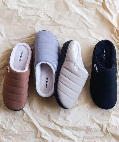SUBU × bPr BEAMS 스웨이드 샌들 패딩 슬리퍼 23AW 33-44-0033-536