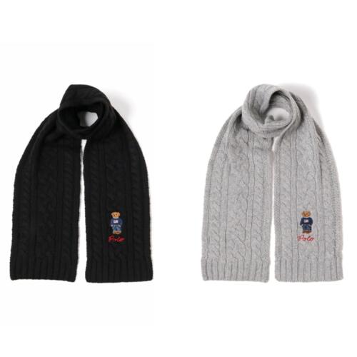 폴로랄프로렌 폴로 베어 케이블 니트 스카프 목도리 23AW 11-45-0138-770