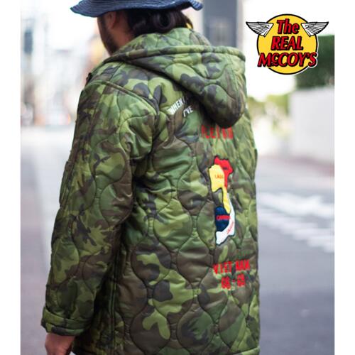 리얼맥코이 라이너 카모플라주 판초 파카 점퍼 퀼팅 MJ21012