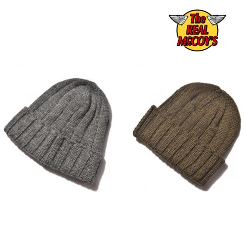 리얼맥코이 울 트랜치 캡 모자 비니 MA20101 일본 빈티지 밀리터리 아메카지 룩 레플리카 복각