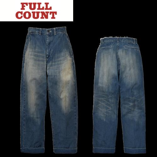 풀카운트 데님 청바지 Indigo Wabash Stripe Farmers Trousers HW 1128HW-4