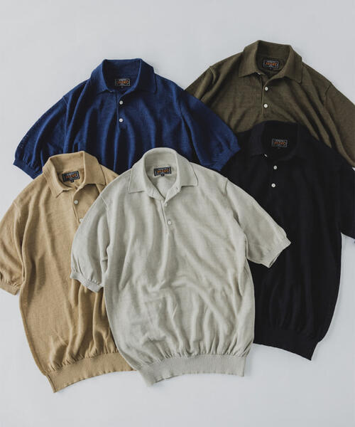 빔즈 플러스 반팔 니트 Knit Polo Hemp 38-02-0050-156