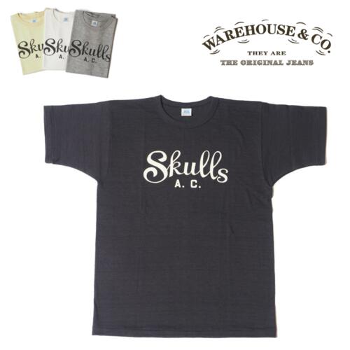 웨어하우스 반팔 티 셔츠 JG-CS06 존글루코우 Skulls AC