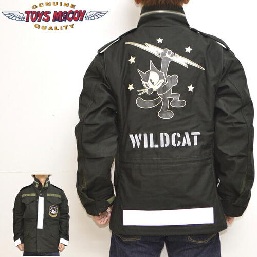 토이즈맥코이 M-65 코트 필드 W후드 블랙 FELIX THE CAT TMJ2215
