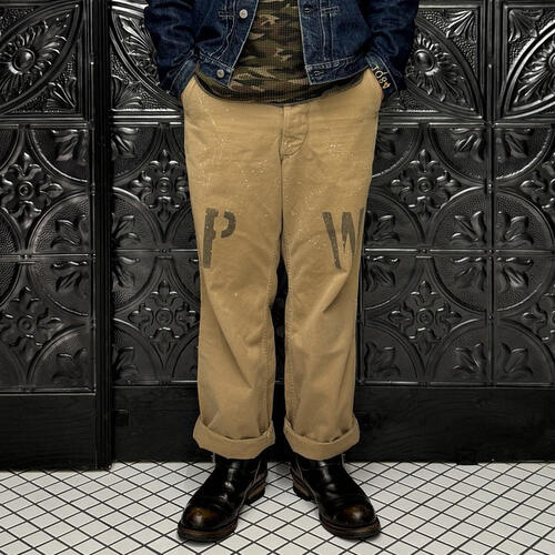 JELADO 제라도 바지 41 Khaki Last Resort Chino Cloth Stencil AG94341B