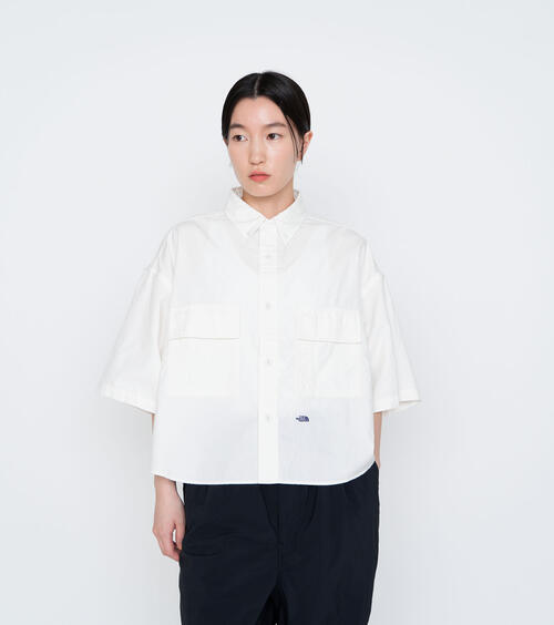노스페이스 퍼플라벨 여성 셔츠 Button Down Field S/S Cropped Shirt N25SG135