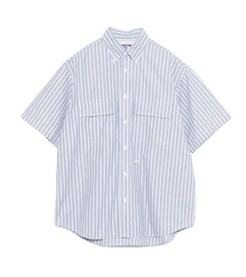 노스페이스 퍼플라벨 반팔 셔츠 Button Down Striped Field S/S Shirt N25SG136