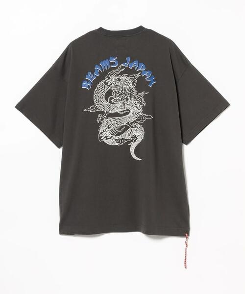 빔즈 재팬 반팔 티 드래곤 프린트 11-08-1390-458
