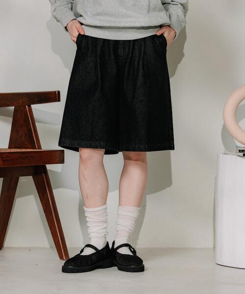 프릭스스토어 X RED KAP 여성 와이드 하프 팬츠 반바지 25SS 1143311600001