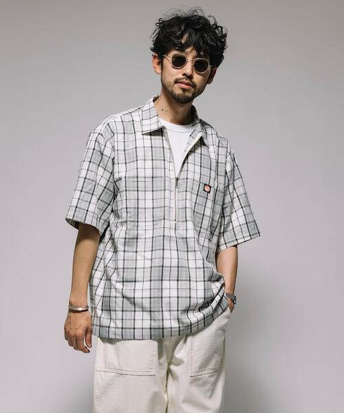 프릭스스토어 X RED KAP 반팔 셔츠 하프 지퍼 1007311600003 25SS