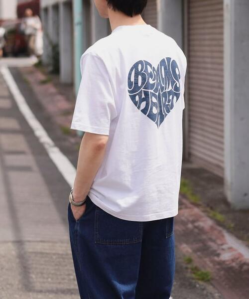 빔즈 하트 백프린트 반팔 티 42-08-0081-639