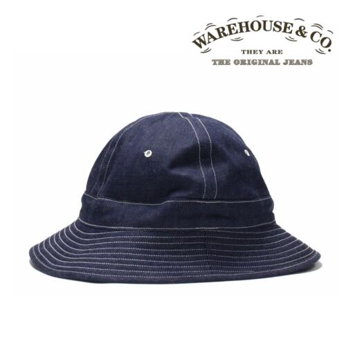 웨어하우스 5200 밀리터리 아미 버킷 햇 데님 모자 빈티지