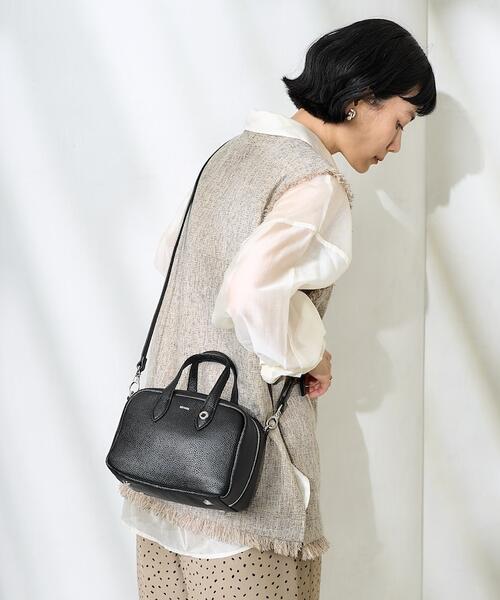 프릭스스토어 X BEAURE 가죽 스퀘어 보스톤 숄더백 25SS 1160232201102