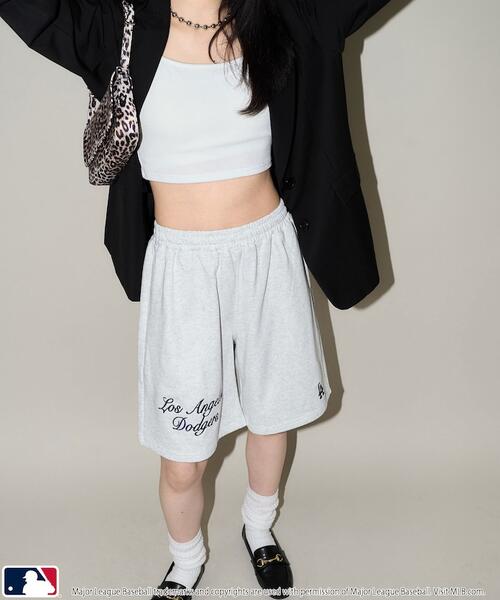 PUBLUX X MLB 프릭스스토어 여성 스웨트 쇼츠 반바지 25SS 3243220800056