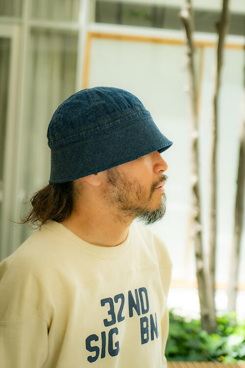 리얼맥코이 SAILOR HAT 세일러 햇 모자 데님 MA25005 빈티지 밀리터리