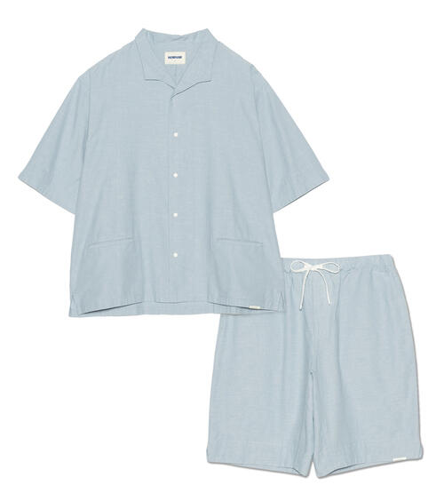 나나미카 X NOWHAW Week 반팔 셔츠 반바지 세트 셋업 25SS O25SL012