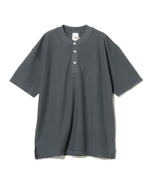 빔즈 플러스 X dip 메쉬 헨리넥 반팔 티 38-04-0099-965