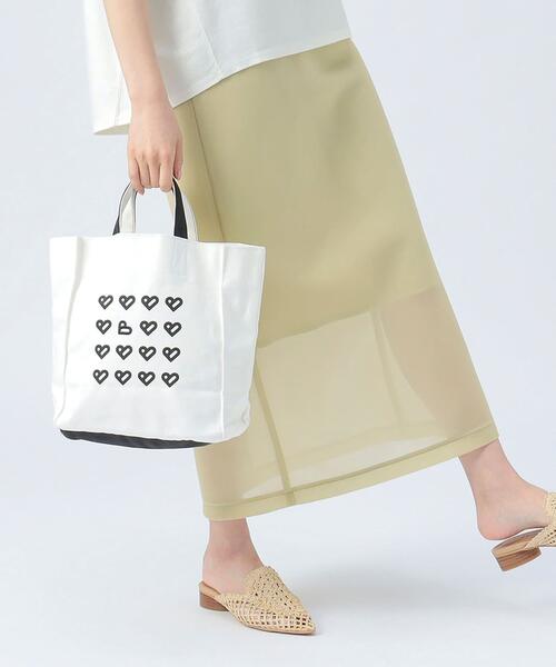 빔즈 하트 B 로고 캔버스 토트백 가방 43-61-0164-443