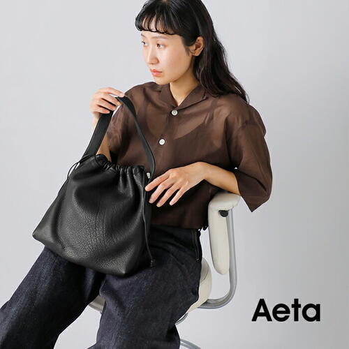 아에타 AETA DA117 DRAW STRING ONE SHOULDER S 가죽 숄더백