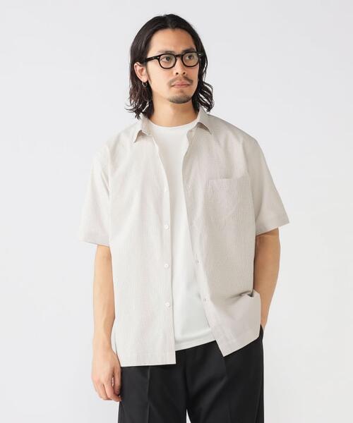 B MING by BEAMS 빔즈 깅엄 체크 반팔 셔츠 92-01-0209-803