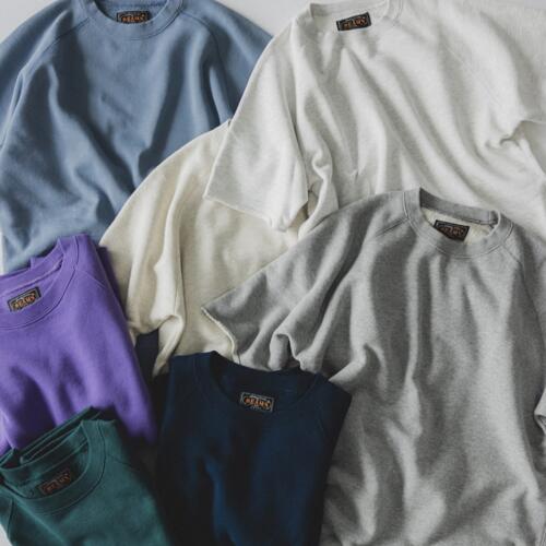 빔즈 플러스 반팔 스웨트 티 셔츠 38-03-0010-103 컷오프 헤비웨이트