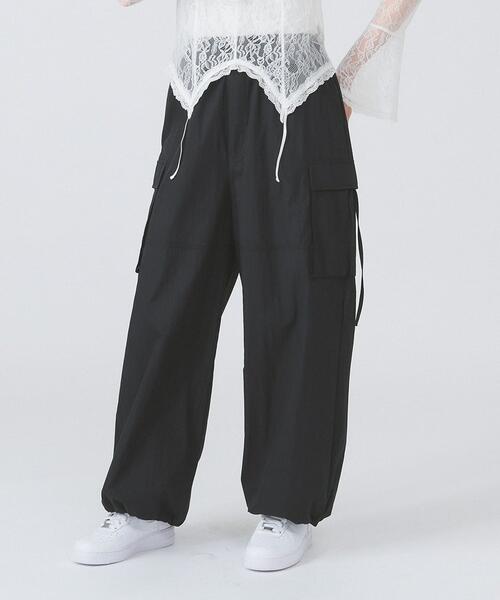 레이 빔즈 스트랩 카고 와이드 팬츠 여성 바지 61-23-1194-462