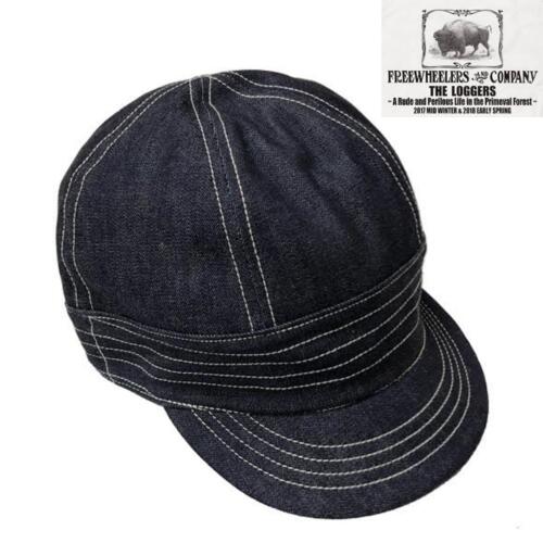 프리휠러스 FREEWHEELERS 빈티지 워크 캡 인디고 데님 모자 Guthrie 10oz 2517003