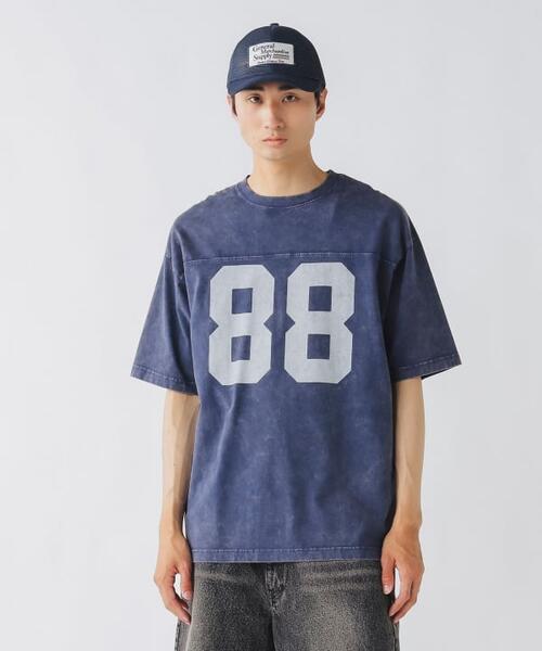 빔즈 하트 페이드 풋볼 반팔 티 빈티지 42-04-0378-147