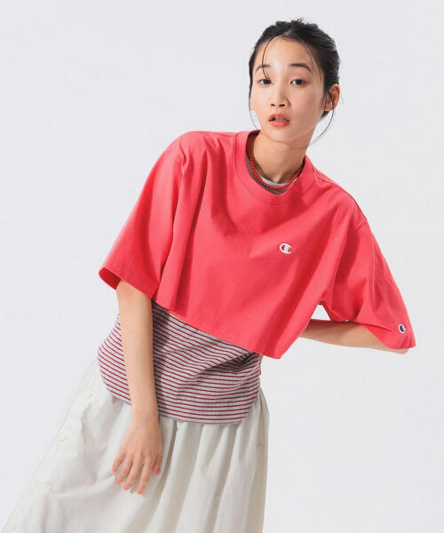 빔즈 보이 X 챔피온 여성 반팔 크롭 티 13-04-0356-411