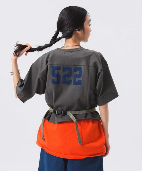 빔즈 보이 여성 풋볼 반팔 티 프린팅 13-04-0322-101