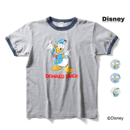 휴스턴 22285 도날드 미키 피그먼트 반팔 링거 티 빈티지